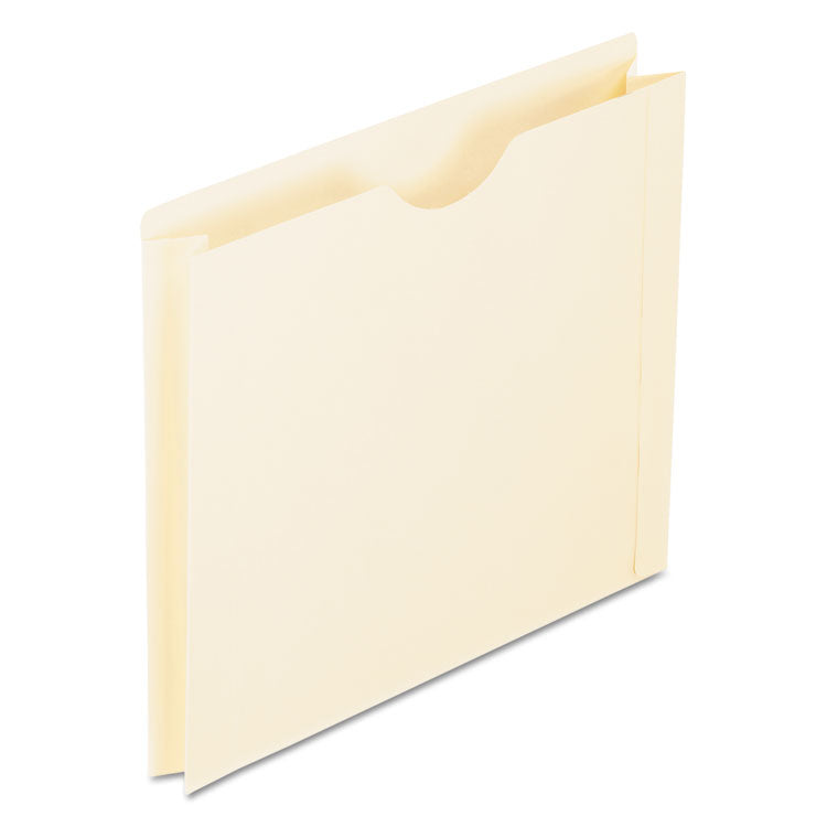 Manila Reinforced File Jackets, 2-Ply Straight Tab, Letter Size, Manila, 50/box