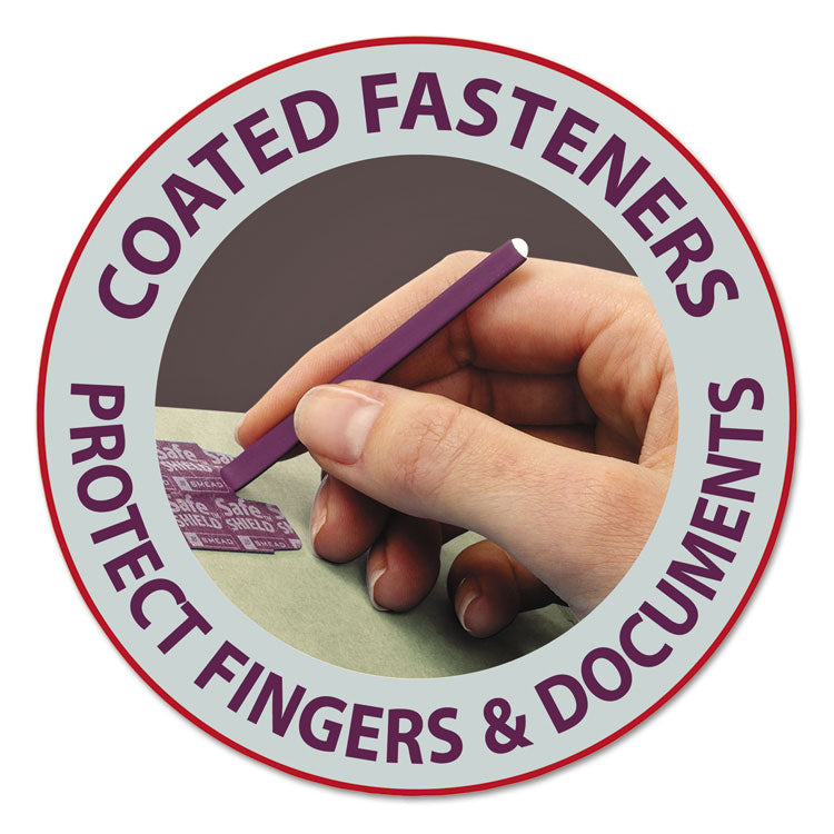 Pressboard Classification Folders, Four SafeSHIELD Fasteners, 2/5-Cut Tabs, 1 Divider, Legal Size, Gray-Green, 10/Box