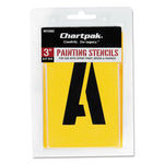 Professionial Lettering Stencils, Painting Stencil Set, A-Z Set/0-9, 3", Manila, 35/set