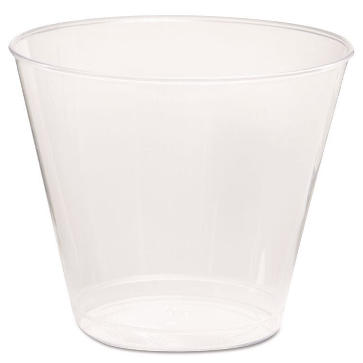 Comet Plastic Tumbler, Squat, 5 oz, Clear, 50/Pack, 20 Packs/Carton