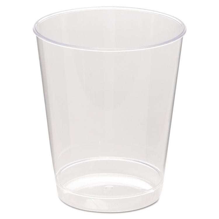 Comet Plastic Tumbler, Tall, 8 oz, Clear, 25/Pack, 20 Packs/Carton