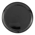 Designerware Plastic Plates, 6" Dia, Black, 10/pack, 18 Packs/carton