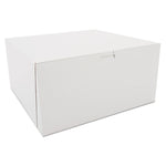 White One-Piece Non-Window Bakery Boxes, 12 x 12 x 6, White, Paper, 50/Carton