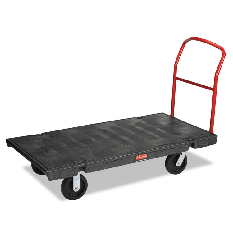 Platform Truck with 8" TPR Casters, 2,000 lb Capacity, 30 x 60 x 7, Black