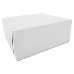 White One-Piece Non-Window Bakery Boxes, 12 x 12 x 5, White, Paper, 100/Carton