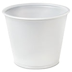 Polystyrene Portion Cups, 5.5 oz, Plastic, Translucent, 250/Bag, 10 Bags/Carton
