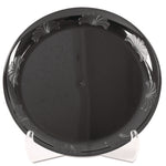 Designerware Plastic Plates, 9" Dia, Black, 10/pack, 18 Packs/carton