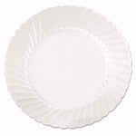 Classicware Plates, Plastic, 10.25" Dia, Clear, 18/bag, 8 Bags/carton