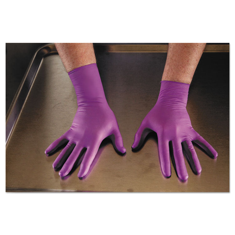 PURPLE NITRILE Exam Gloves, Powder-Free, Medium, 6 mil Thick, 9.5" Long, Purple, 500/Carton