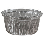 Aluminum Baking Cups, 4 oz, 3.38" Diameter x 1.56" h, 1,000/Carton