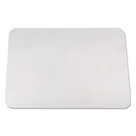 KrystalView Desk Pad with Antimicrobial Protection, Glossy Finish, 22 x 17, Clear