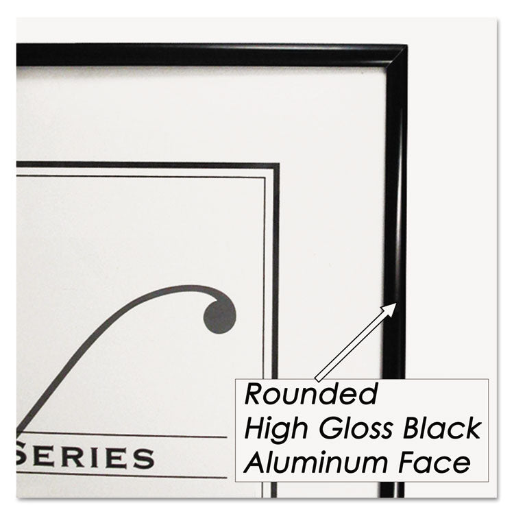 Metal Poster Frame, Plastic Face, 24 X 36, Black