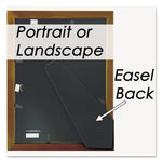 Solid Oak Hardwood Frame, 8.5 x 11, Walnut Finish