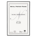Metal Poster Frame, Plastic Face, 24 X 36, Black