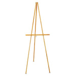 Lightweight Tripod Floor Easel, 64" High, Natural Oak