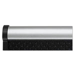 Prestige Black Embossed Foam Bulletin Board, 36" x 24", Black Surface, Silver Aluminum/Plastic Frame