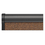 Prestige Colored Cork Bulletin Board, 48" x 36", Brown Surface, Graphite Gray Fiberboard/Plastic Frame