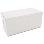 White One-Piece Non-Window Bakery Boxes, 4 x 9 x 5, White, Paper, 250/Carton