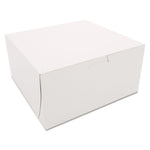 White One-Piece Non-Window Bakery Boxes, 8 x 8 x 4, White, Paper, 250/Carton
