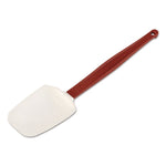 High Heat Scraper Spoon, Plastic, 13.5", Red/White