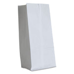 Grocery Paper Bags, 16# Size, 40# Basis Weight, 7.75" x 4.75" x 16", White, 500/Bundle