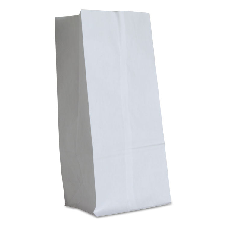 Grocery Paper Bags, 16# Size, 40# Basis Weight, 7.75" x 4.75" x 16", White, 500/Bundle