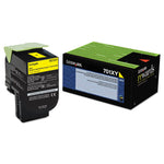 70c1xy0 Return Program Extra High-Yield Toner, 4,000 Page-Yield, Yellow