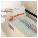 Recycled Pressboard Folders, Two SafeSHIELD Coated Fasteners, 2/5-Cut: R of C, 2" Expansion, Legal Size, Gray-Green, 25/Box