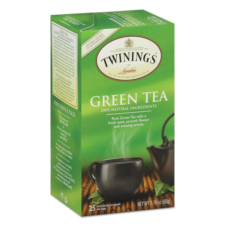 Tea Bags, Green, 1.76 Oz, 25/box