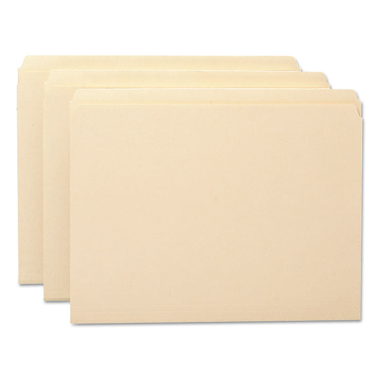 Manila File Folders, Straight Tabs, Letter Size, 0.75" Expansion, Manila, 100/Box