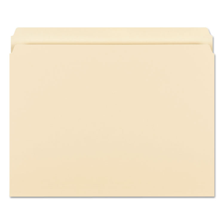 Manila File Folders, Straight Tabs, Letter Size, 0.75" Expansion, Manila, 100/Box