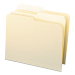 Manila File Folders, 1/2-Cut Tabs: Assorted, Letter Size, 0.75" Expansion, Manila, 100/Box