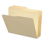 Manila File Folders, 1/2-Cut Tabs: Assorted, Letter Size, 0.75" Expansion, Manila, 100/Box