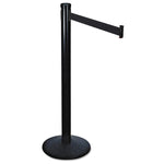 Adjusta-Tape Crowd Control Posts Only, Steel, 40" High, Black, 2/box