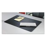 Rhinolin II Desk Pad with Antimicrobial Protection, 36 x 20, Black