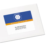 Vibrant Laser Color-Print Labels w/ Sure Feed, 3.75 x 4.75, White, 100/PK