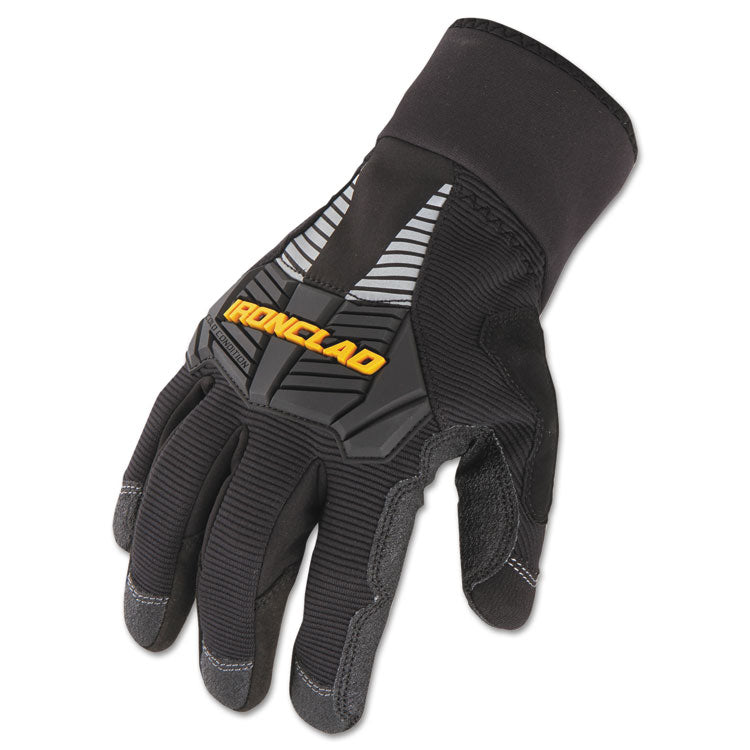 Cold Condition Gloves, EN388: 3222, 11.5" Long, X-Large, Black, Pair