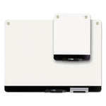 Clarity Personal Board, 9" x 12", White Surface, Satin Aluminum Frame
