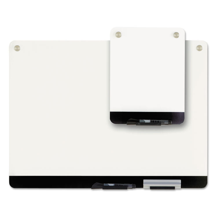Clarity Personal Board, 9" x 12", White Surface, Satin Aluminum Frame