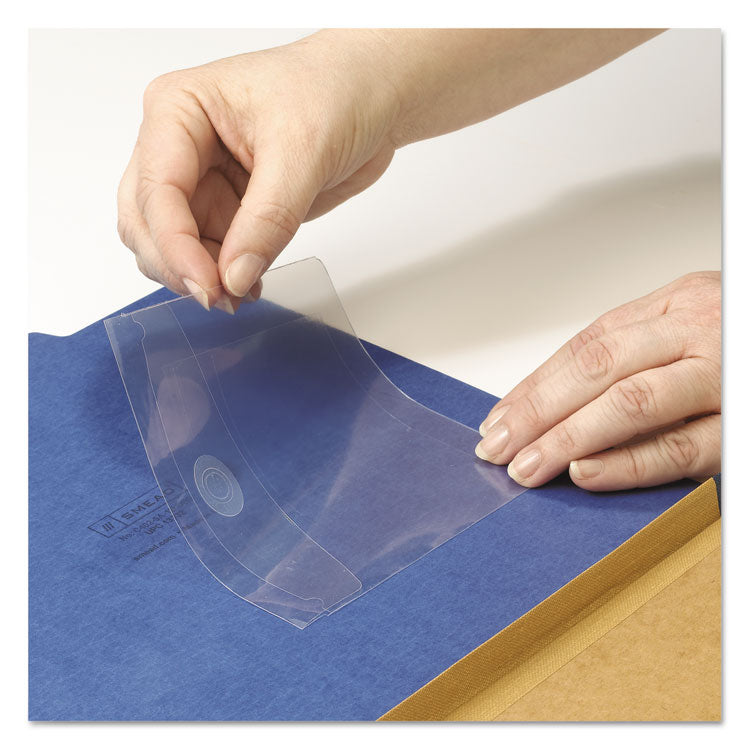 Self-Adhesive CD/Diskette Pockets, Clear, 10/Pack