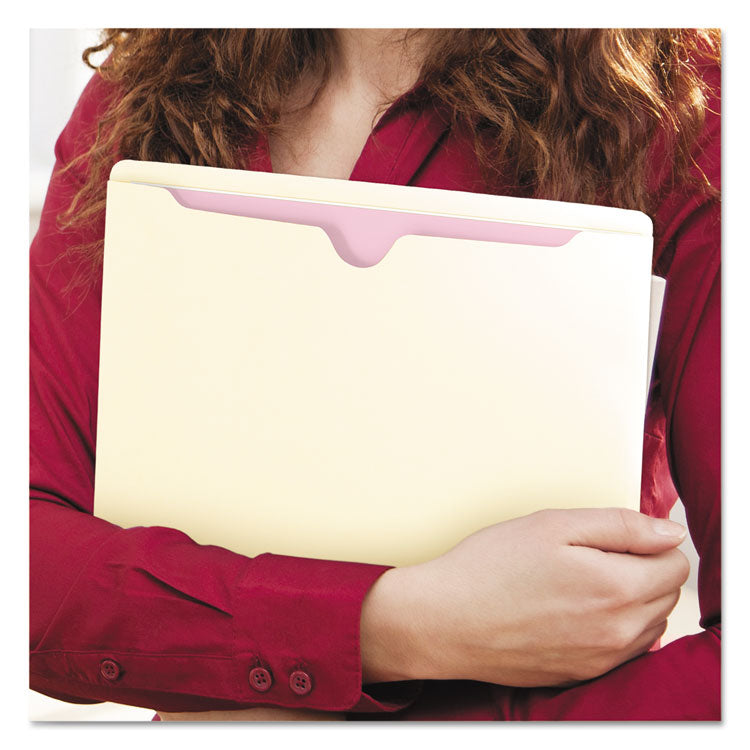 Manila File Jackets, 2-Ply Straight Tab, Legal Size, Manila, 100/box