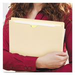 Manila File Jackets, 2-Ply Straight Tab, Legal Size, Manila, 50/box