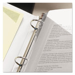 Organized Up Poly Slash Jackets, 2-Sections, Letter Size, Clear, 5/pack