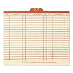 Manila Out Guides, Printed Form Style, 1/5-Cut Top Tab, Out, 8.5 X 11, Manila, 100/box