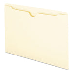 Manila File Jackets, 2-Ply Straight Tab, Legal Size, Manila, 100/box