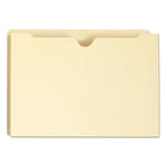 Manila File Jackets, 1-Ply Straight Tab, Legal Size, Manila, 50/box