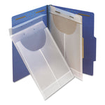 Two-Hole Letter/legal Poly Expanding Jackets, 2-Hole Punched, Letter/legal Size, Clear, 24/box