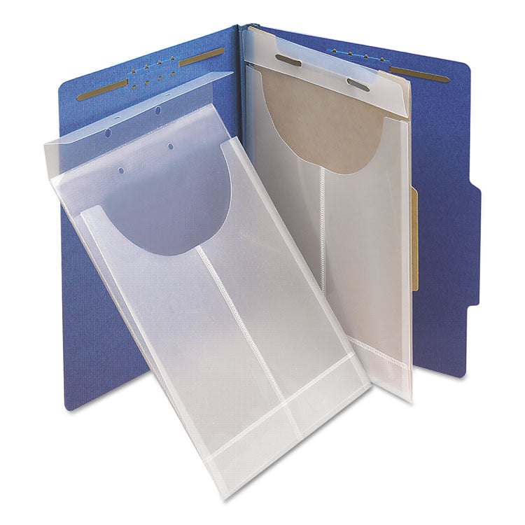 Two-Hole Letter/legal Poly Expanding Jackets, 2-Hole Punched, Letter/legal Size, Clear, 24/box