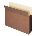 Redrope TUFF Pocket Drop-Front File Pockets with Fully Lined Gussets, 3.5" Expansion, Letter Size, Redrope, 10/Box