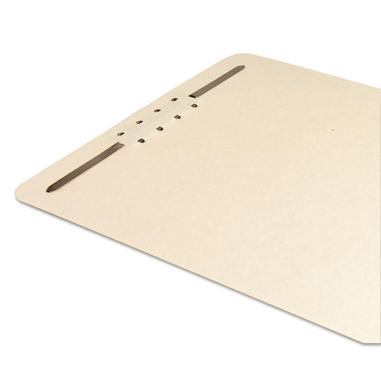 Fastener File Backs, 1 Fastener, 2" Capacity, Letter Size, Manila, 100/Box